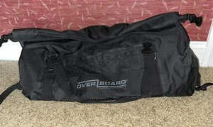 NWOT Overboard Waterproof Roll Top Large Duffel Bag Black 90 liters 27 x 17 x 12 - Picture 1 of 6