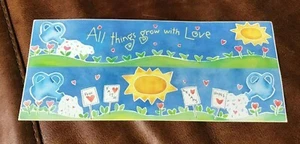 ☀️ JUMBO 4 x 12" KATHY DAVIS DESIGNS Sticker Sheet LOVE GARDEN SPRING SUMMER☀️* - Picture 1 of 1