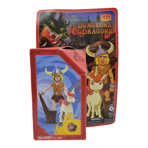 Dungeons & Dragons Cartoon Classics Bobby & Uni Action Figures 2-Pack, 6-Inch Cover