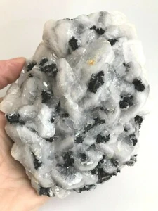 Calcite Cluster With Ilminite Mineral Geology Rock Rocks Minerals Crystal - Picture 1 of 11