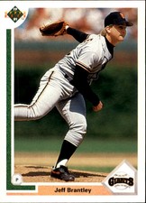 1991 Upper Deck San Francisco Giants Baseball Card #424 Jeff Brantley