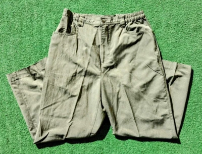 TravelSmith Casual Petite Sz 6 Olive Green High Rise Hidden Pocket Pants EUC - Image 1 of 4