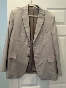 Giorgio’s of Palm Beach Mens 2 Button Blazer Jacket Fango Tan Camel Cash/Silk 52 - Picture 1 of 15