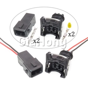 AMP JPT 2 Pin versiegelt wasserdicht 3,5 mm Stecker & Buchse Stecker vorverdrahtet - Bild 1 von 1
