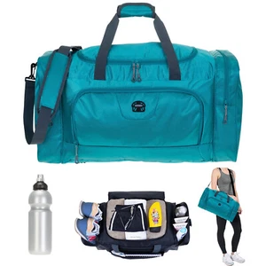 Sporttasche Reisetasche Trainer L 55 cm 40 L Freizeittasche 1243 Petrol +f - Bild 1 von 19
