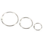 0.9-2" Od 0.8-1.7" Id Loose Leaf Rings Binder Ring Steel, Silver 40Pcs