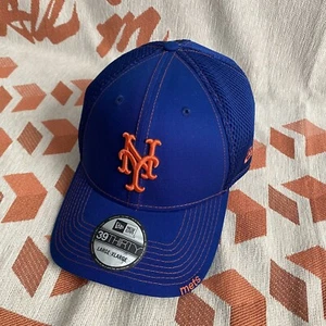 New Era 39Thirty MLB New York Mets Blue Classic Stretch FlexFit Hat - Size: L/XL - Picture 1 of 6