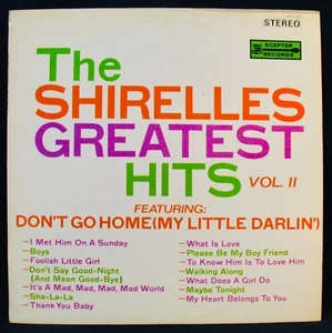 THE SHIRELLES-Greatest Hits Vol.2-Original Issue Album-Girl Group-SCEPTER SPS560 - Imagen 1 de 3