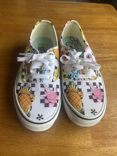 Vans Authentic Spongebob Aye Aye Captain taglia 8 5 uomo (taglia 10 Wmns) bianco senza scatola