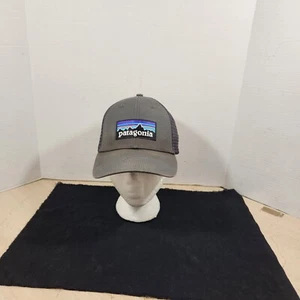 Patagonia Hat Cap Snap Back Gray Mesh Trucker Patched Logo One Size Adjustable  - Picture 1 of 14