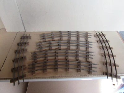 C9 LR Louis Roussy Bundle 6 Rails Curved Crossbars Wood Zero 1:43 Network Train - Image 1 of 4