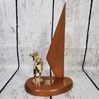 Vtg Bowling Trophy Women’s Bowling League Blank New 50s 60s 70s Wood 