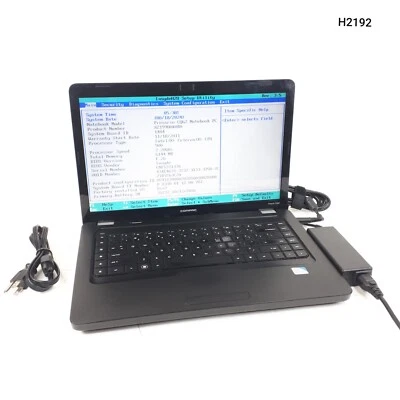 Compaq Presario CQ62 15.6"Celeron 900 6GB Ram 320GB HDD No OS Boot To BIOS H2192 - Image 1 of 4