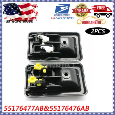 Par de manijas interiores diestras y diestras para Jeep Wrangler YJ TJ 1987-2004 NUEVO Foto 1 de 4