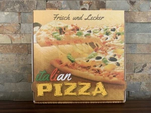 Pizzakarton Pizzabox Pizzaschachtel Pizza Karton Box Stabil Extra Extrem Stark - Bild 1 von 2