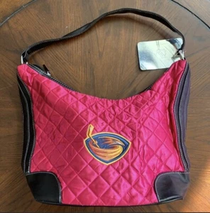 Littlearth ProFANity Quilted Hobo Bag NHL Atlanta Thrashers Pink Cancer NWT - Picture 1 of 6