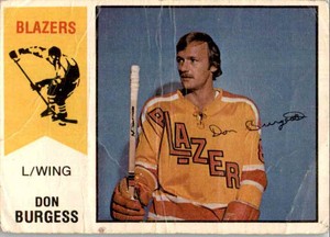 1974-75 O-Pee-Chee Wha Don Burgess #32