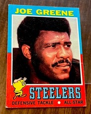 1971 Topps “Mean” Joe Greene Rookie Card RC # 245 - Pittsburgh Steelers