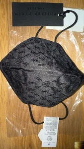 Black Monogram logo Philip Plein Face Mask  - Picture 1 of 8