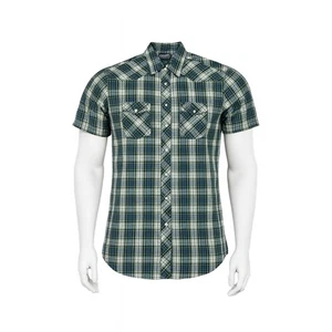 Wrangler Western Karohemd Herren XL Long Tails 17,5 Kurzarm Druckknopfleiste - Bild 1 von 12