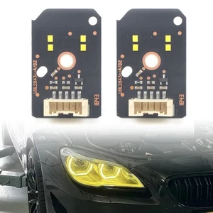 2X Placas LED DRL Ojo de Ángel Amarillo Limón para BMW 5' G30 G31 F90 G38 63117214934 - Imagen 1 de 10