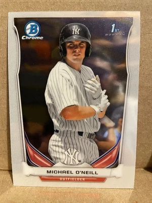 2014 Bowman Chrome #BCP48 Michael O'Neill New York Yankees Baseball Card - Image 1 of 2