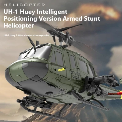 A six-way aerobatic drone model of a remote-controlled helicopter, Huey UH-1 - Image 1 of 4