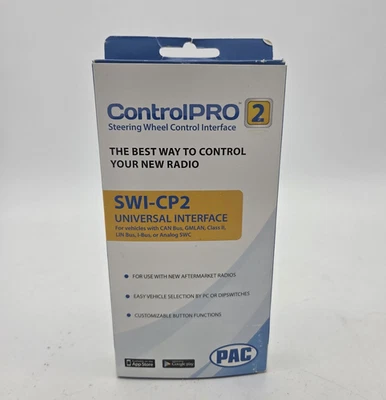 PAC SWI-CP2 UNVERSAL STEERING WHEEL INTERFACE MODULE CAR STEREO RADIO RETAIN RC - Image 1 of 3