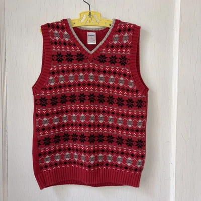 Gymboree Holiday Fair Isle Sweater Vest Size 8 - Image 1 of 4