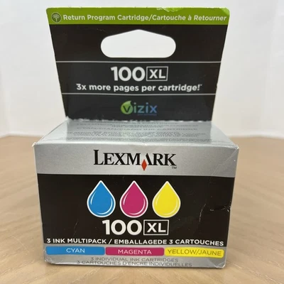 Genuine Lexmark 100Xl Color Ink Set 14N0684 - Image 1 of 4
