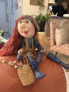 "UPTOWN GIRL" CLOTH DOLL~REDHEADED~CHARMING, ARTICULATED - Picture 1 of 10