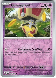 Gimmighoul - 088/182 Pokemon SV04: Paradox Rift Reverse Holo Common NM - Picture 1 of 2