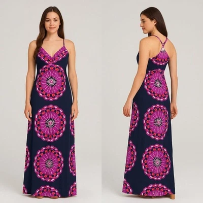 Vestido sin mangas INC International Concepts Boho rosa halter talla S Foto 1 de 4