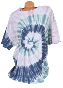 Victoria's Secret PINK Short Sleeve Tie Dye T Shirt Over-sized - Picture 1 of 2