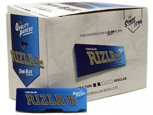 KARTEN RIZLA BLAUER SCHNITT BLAU EINZELNE ROLLPAPIERE 100 BOOKLETS - Bild 1 von 1