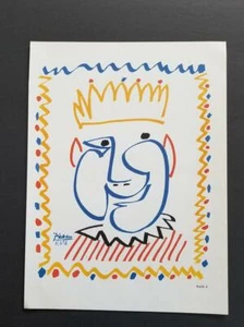Pablo Picasso, Carnaval The King 1951 Vintage Poster Offset Lithograph 1964  - Picture 1 of 3