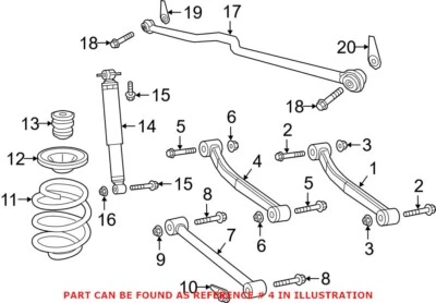 Brazo de control de suspensión inferior trasero genuino OEM Mopar para Jeep Gladiator Foto 1 de 2