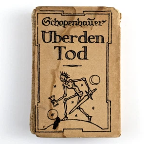 Uber Den Tod Uberden Tod Arthur Schopenhauer Hyperion Munich Germany 1920 - Imagen 1 de 6