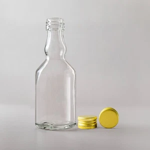 Wedding Glass Small Bottles with Screw Cap with Handle 40 ml and 50 ml - Picture 1 of 36