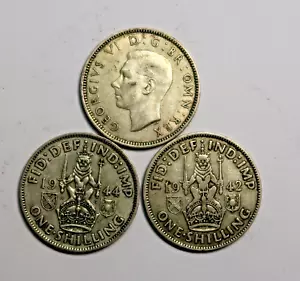 GRAN BRETAGNA: SCELLINO D'ARGENTO X 3. 1942, 1943 e 1944. SPEDIZIONE GRATUITA - Foto 1 di 2