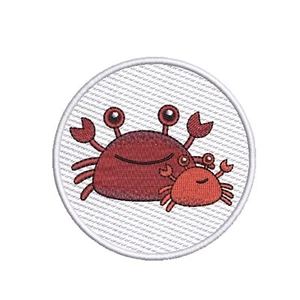 Parche de cangrejo del día de la madre bordado planchado hágalo usted mismo apliques chaleco chaqueta ropa - Imagen 1 de 12