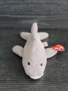 RARE Tag Errors Ty Flash the Dolphin Beanie Baby Waterlooville Nürnberg PVC - Picture 1 of 11