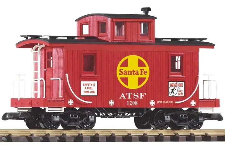 PIKO G Scale ~ New 2025 ~ Santa Fe (SF) Wood Caboose #1208 ~ 38945 - Image 1 of 1