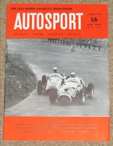 Autosport 19 Aug 1955 - INT'L SNETTERTON - ALFA GIULIETTA SPRINT TEST - CHAPMAN - Imagen 1 de 3