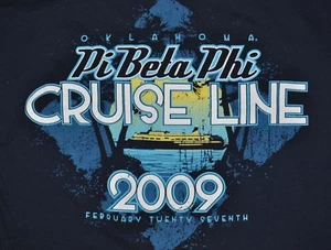 t-shirt small university of oklahoma pi beta phi 009 sorority 18 inches pit2pit - Picture 1 of 5