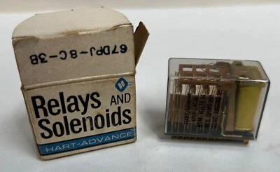 UNUSED Vintage HART-ADVANCE 67DP-J-8C3B Electric Relay (A5) - Image 1 of 4