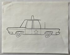 The Powerpuff Girls - Production Model Sheet - Police Car - 98-05