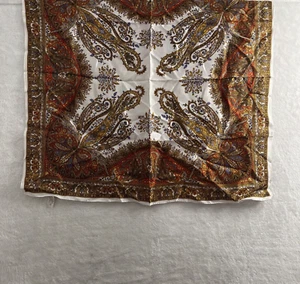 Markenloser quadratischer Schal Damen Einheitsgröße geometrisch mehrfarbig Acetat hergestellt in Japan - Bild 1 von 5