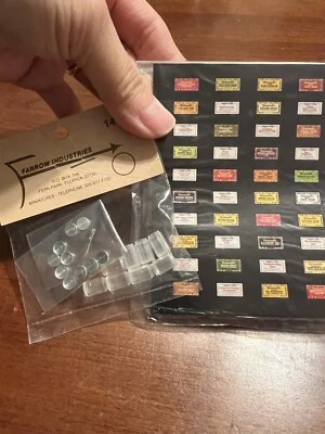 NUEVO EN PAQUETE Miniaturas Casa de Muñecas Farrow Braswell Etiquetas Y 8 Tarros Comida KIT 143 HÁGALO USTED MISMO Foto 1 de 4