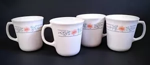 CORELLE CORNING WARE Set Of 4 Apricot Grove Coffee Cups Mugs - Picture 1 of 5